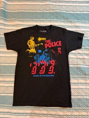 Liquid Blue The Police Ghost in the Machine Short Sleeve Tshirt Black Size Small